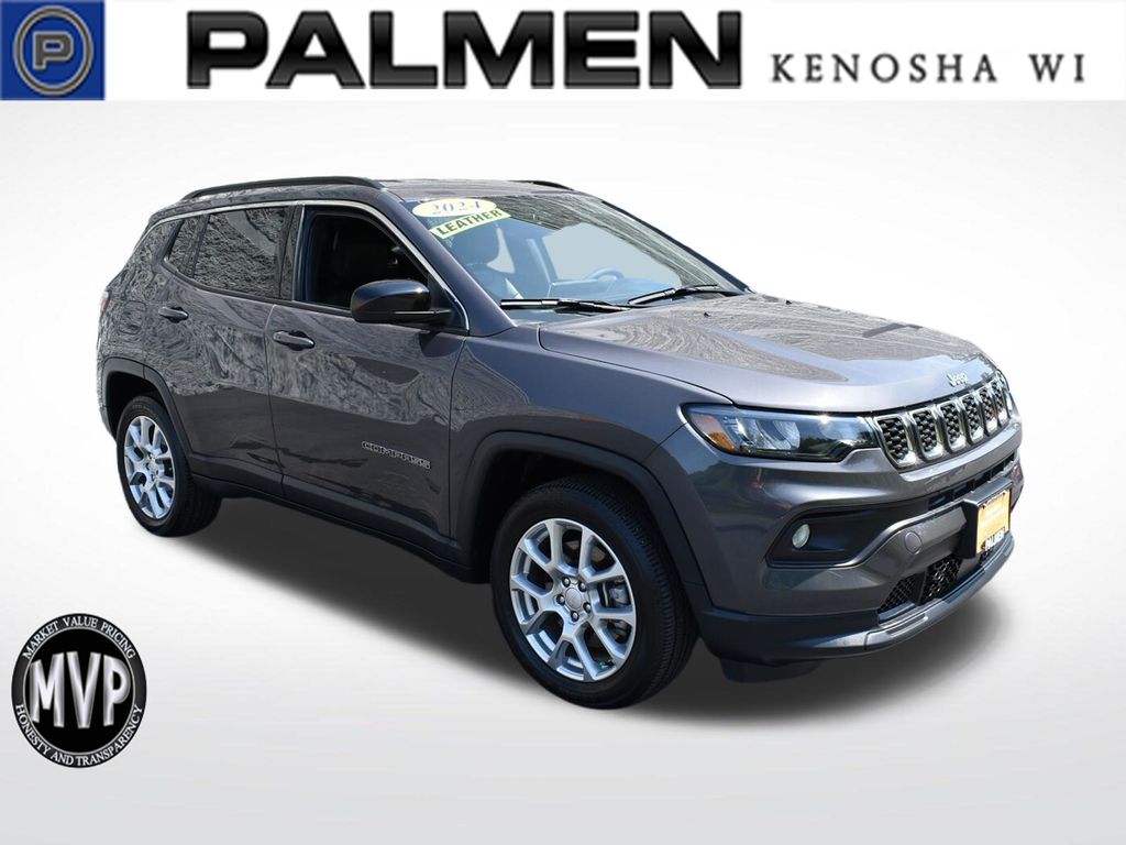 Baltic Gray Metallic Clearcoat 2024 Jeep Compass SUV / Crossover Four-Wheel Drive 8-Speed Automatic