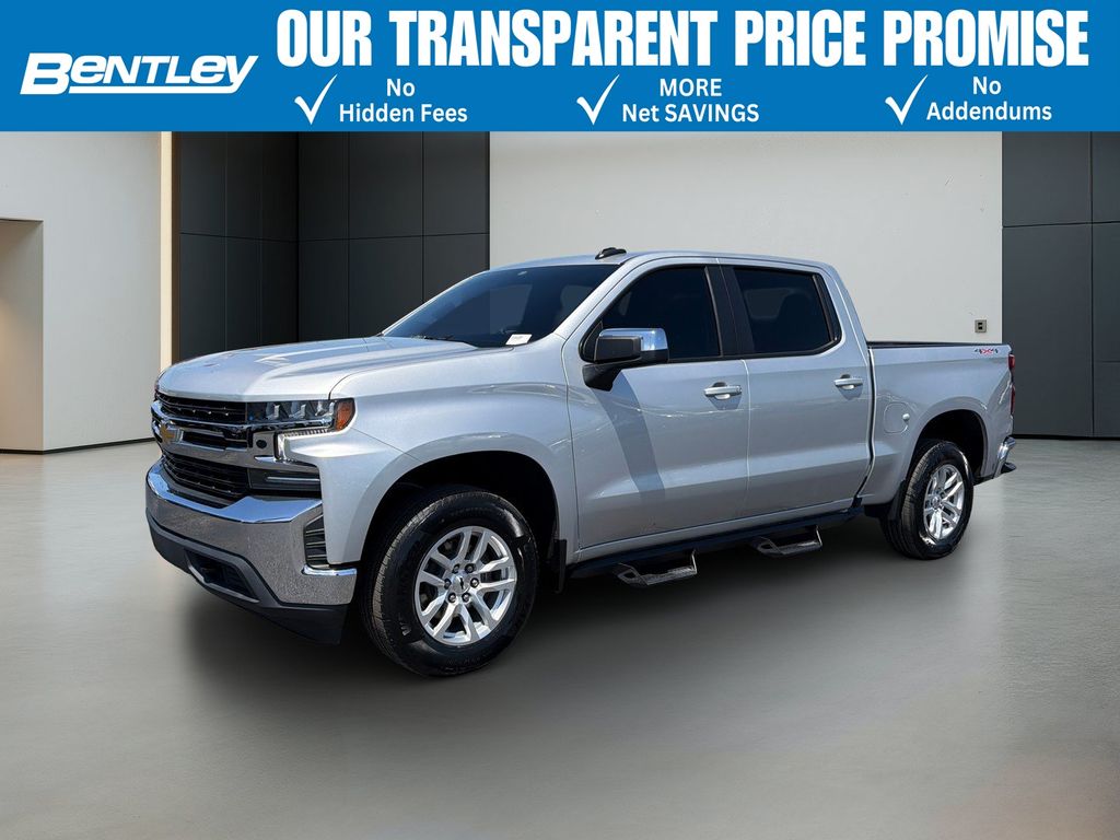 Silver Ice Metallic 2021 Chevrolet Silverado 1500 Pickup Truck Four-Wheel Drive 8-Speed Automatic