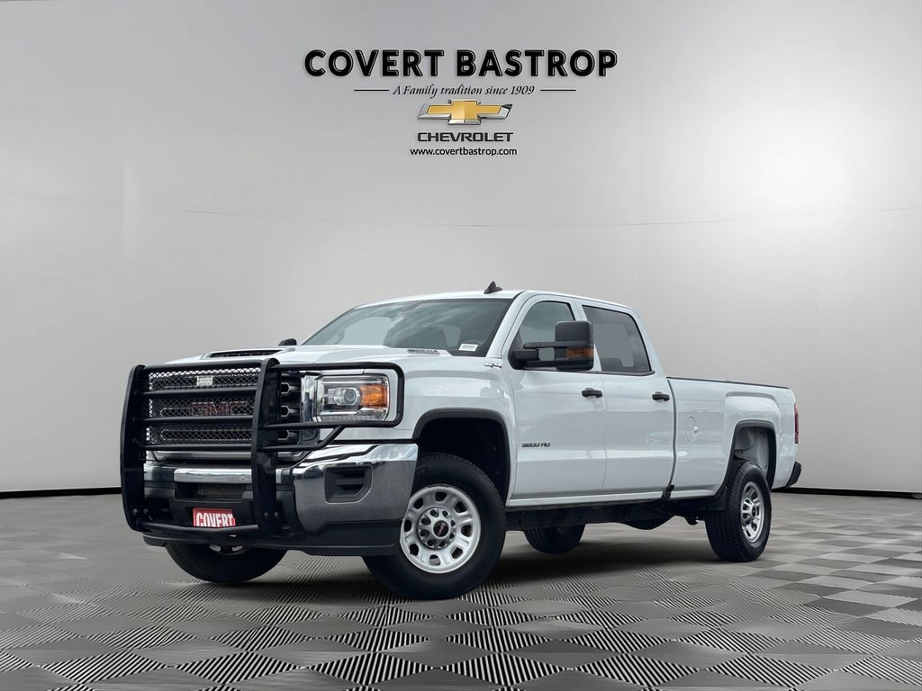 Summit White 2019 GMC Sierra 3500HD Crew Cab 4WD Pickup Truck Four-Wheel Drive 6-Speed Automatic