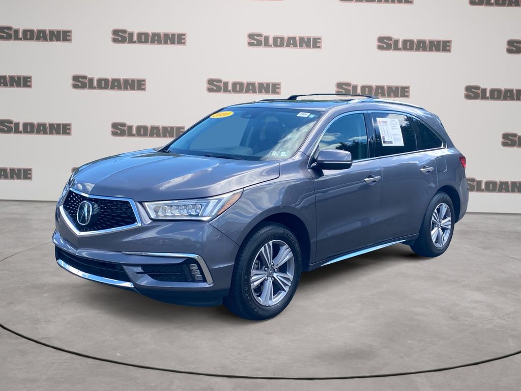 Gray (Modern Steel Metallic) 2020 Acura MDX SH-AWD SUV / Crossover All-Wheel Drive 9-Speed Automatic