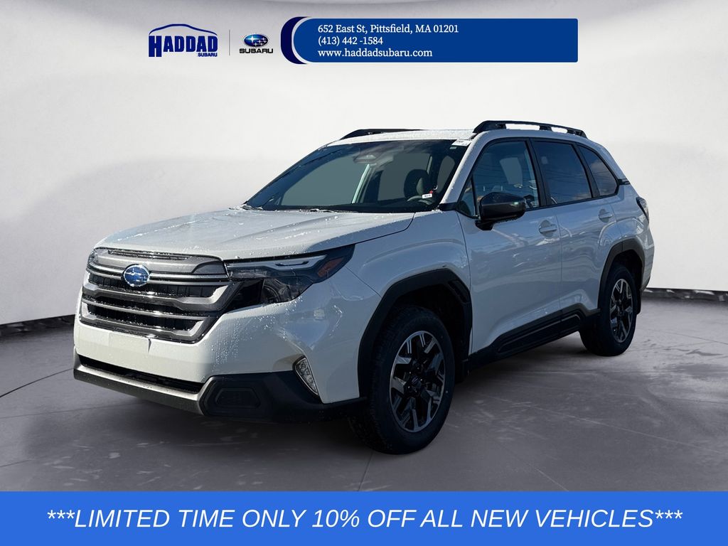 Crystal White Pearl 2026 Subaru Forester Crossover AWD SUV / Crossover All-Wheel Drive Continuously Variable Transmission