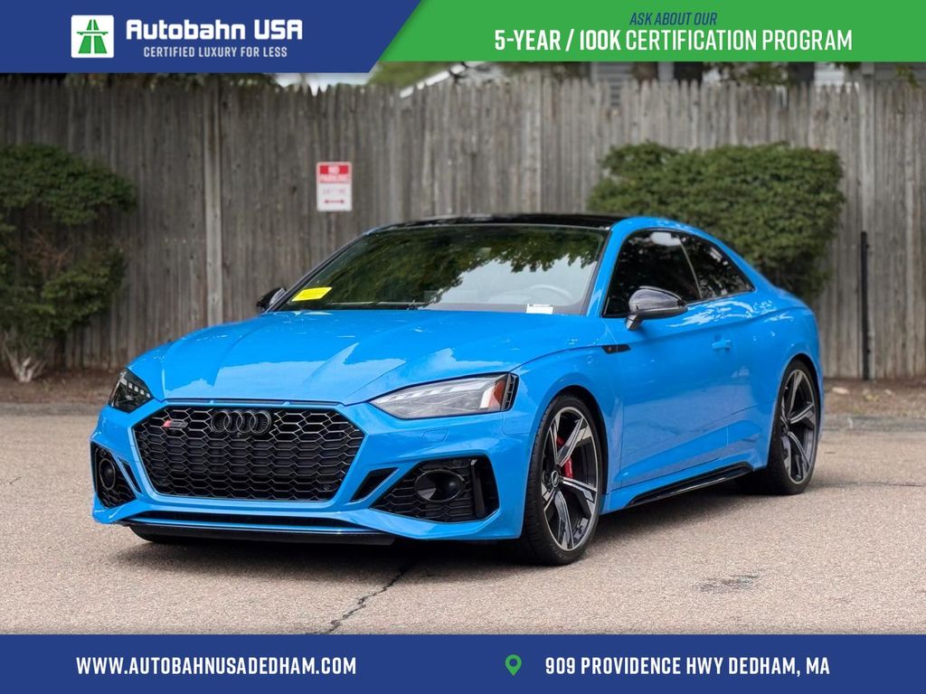 Blue 2021 Audi RS 5 Coupe All-Wheel Drive 8-Speed Automatic