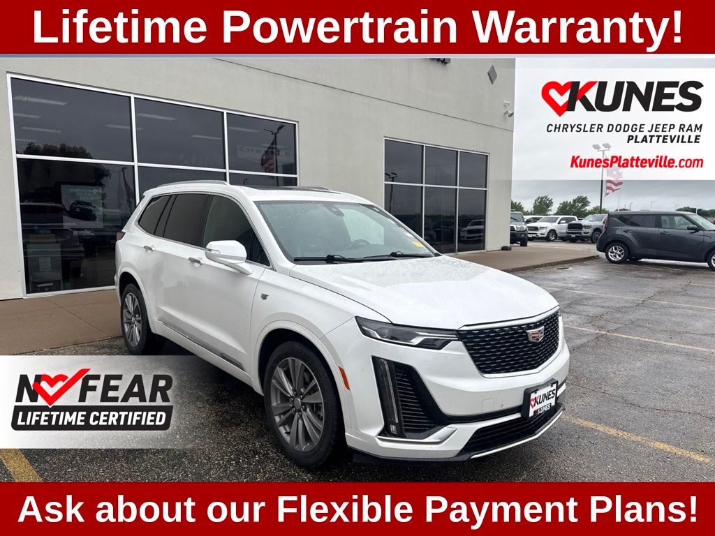 Crystal White Tricoat 2021 Cadillac XT6 SUV / Crossover Four-Wheel Drive 9-Speed Automatic