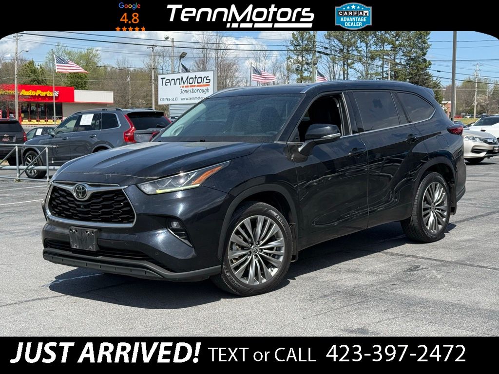 Midnight Black Metallic 2021 Toyota Highlander Platinum AWD SUV / Crossover All-Wheel Drive 8-Speed Automatic