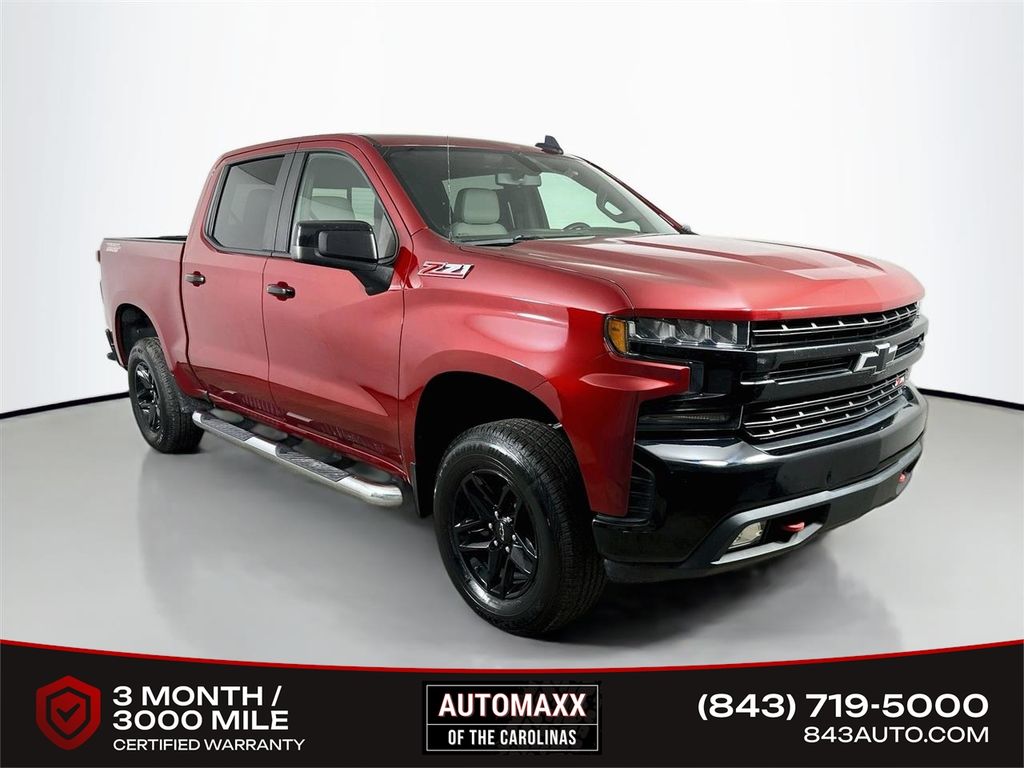Cajun Red Tintcoat 2020 Chevrolet Silverado 1500 LT Trail Boss Crew Cab 4WD Pickup Truck Four-Wheel Drive Automatic