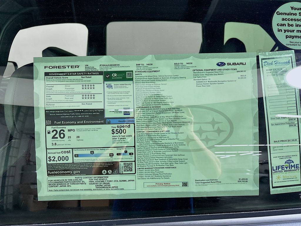 2025 Subaru Forester Wilderness