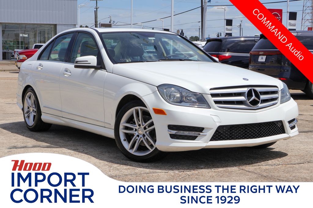 White 2013 Mercedes-Benz C-Class Sedan 7-Speed Automatic