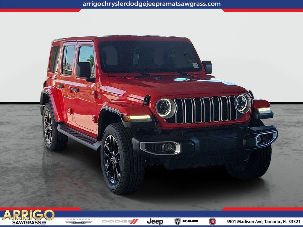 Red Clearcoat 2025 Jeep Wrangler 4xe SUV / Crossover Four-Wheel Drive 8-Speed Automatic