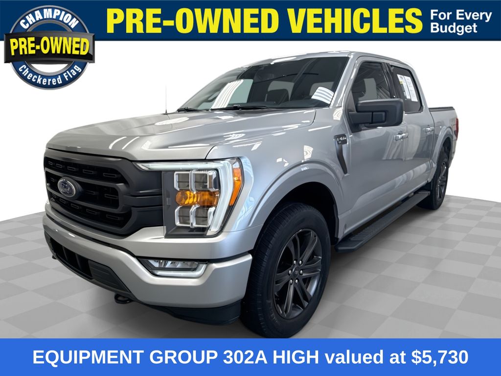 Silver Metallic 2021 Ford F-150 Pickup Truck Four-Wheel Drive Automatic