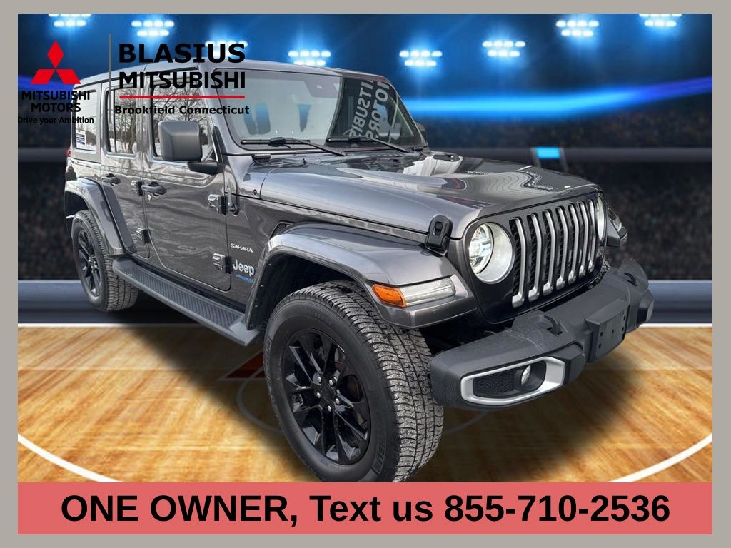 Gray (Granite Crystal Metallic Clearcoat) 2021 Jeep Wrangler 4xe Sahara 4WD SUV / Crossover Four-Wheel Drive 8-Speed Automatic