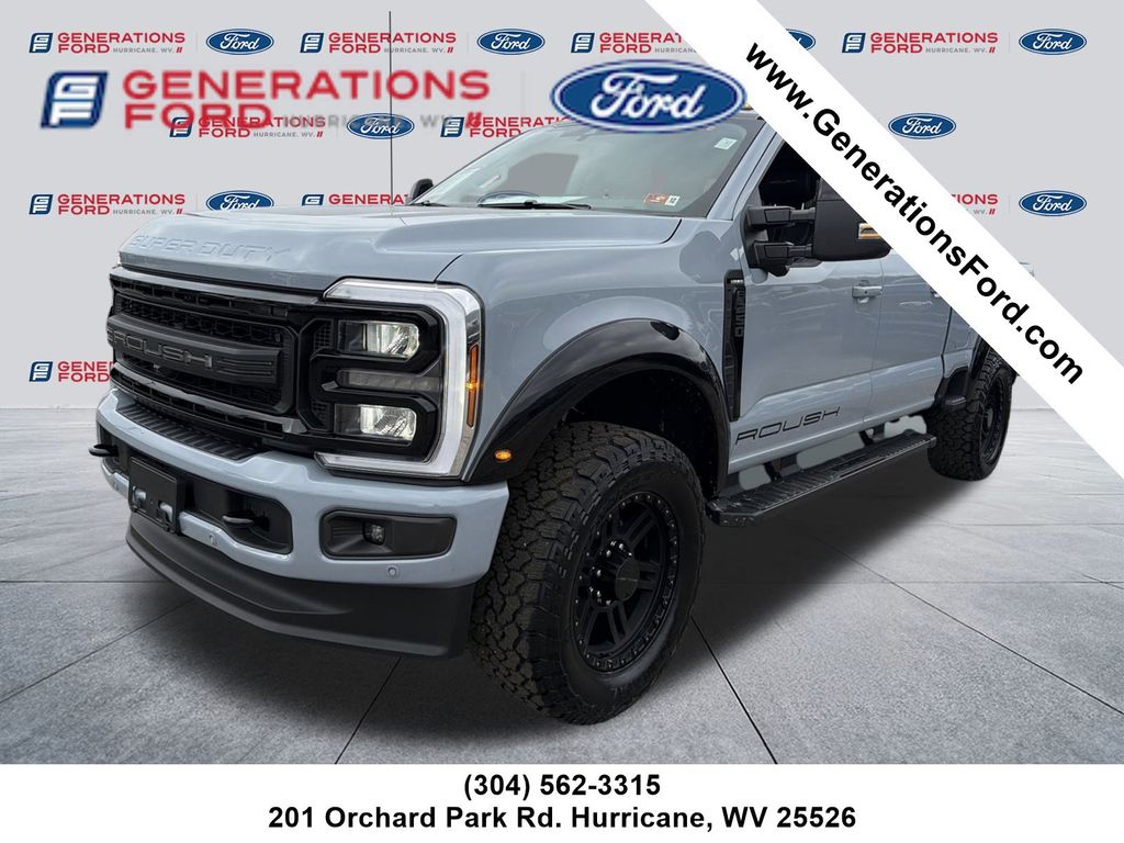 Glacier Gray Metallic Tri-Coat 2026 Ford F-250 Super Duty Lariat Crew Cab 4WD Pickup Truck Four-Wheel Drive Automatic