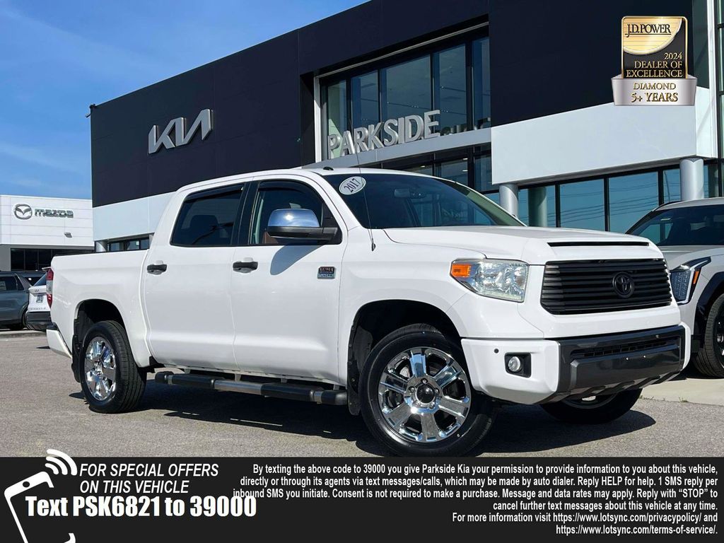 Super White 2017 Toyota Tundra 1794 Edition CrewMax 5.7L 4WD Pickup Truck Four-Wheel Drive 6-Speed Automatic Overdrive