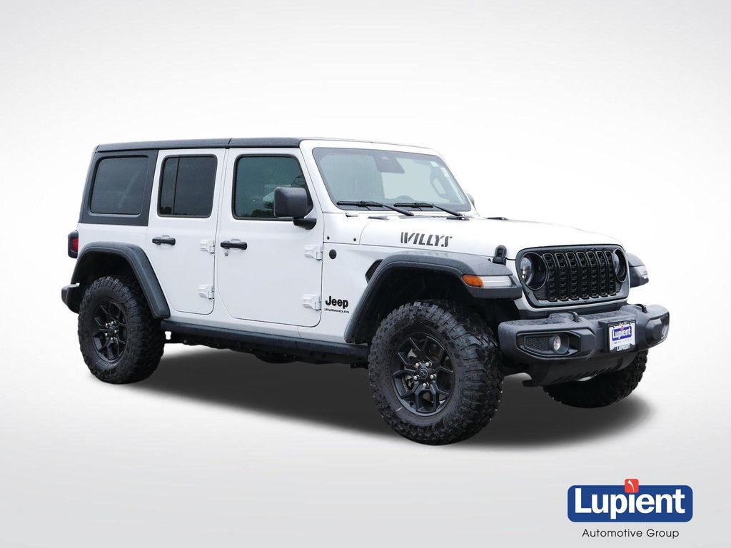 Bright White Clearcoat 2025 Jeep Wrangler SUV / Crossover Four-Wheel Drive 8-Speed Automatic