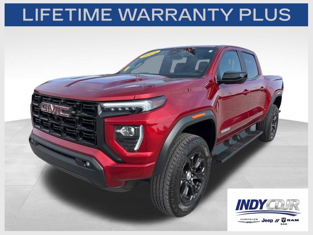 Volcanic Red Tintcoat 2024 GMC Canyon Elevation Crew Cab RWD Pickup Truck 4X2 8-Speed Automatic