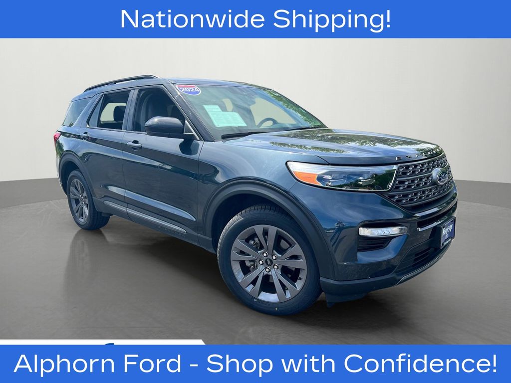 Blue Metallic 2024 Ford Explorer SUV / Crossover All-Wheel Drive Automatic