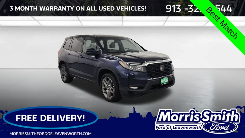 Black (Obsidian Blue Pearl) 2023 Honda Passport SUV / Crossover All-Wheel Drive 9-Speed Automatic