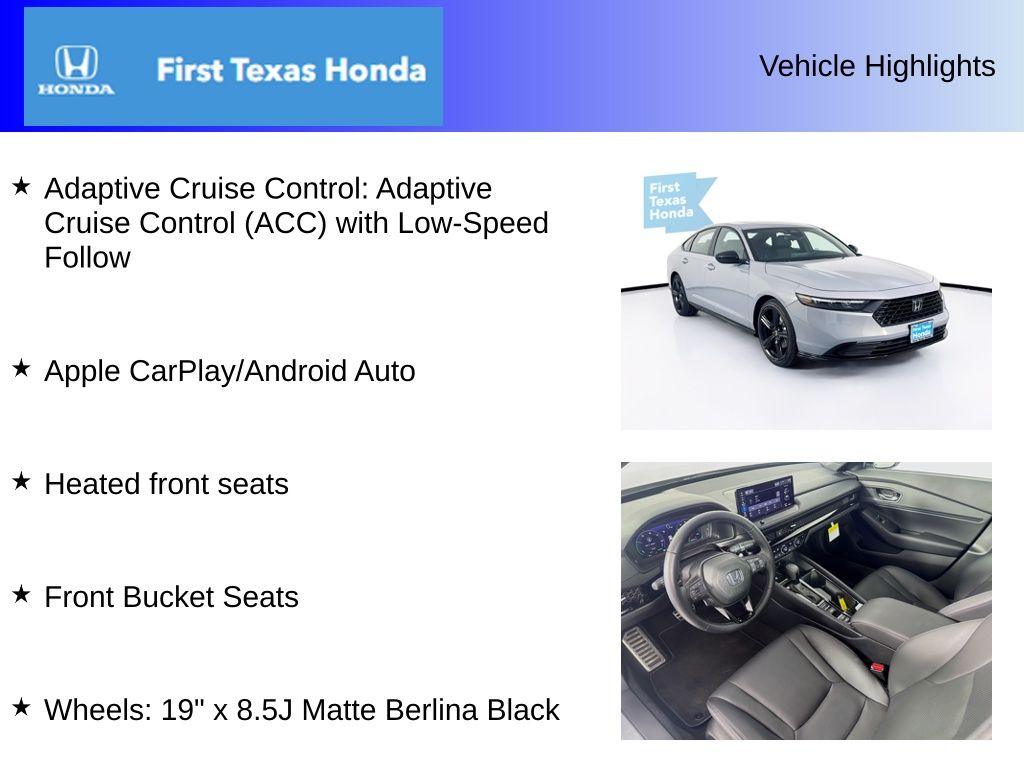 Used Car 2025 Honda Accord Hybrid  Sport-l For Sale In Austin, Texas