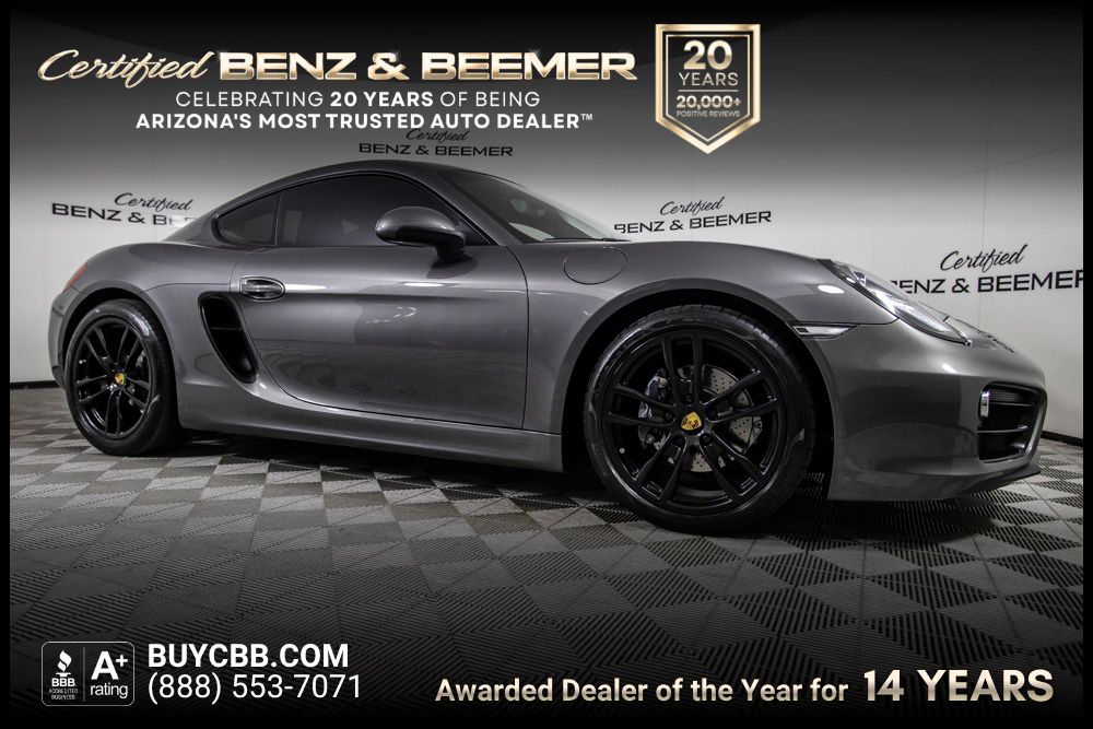 Agate Gray Metallic 2016 Porsche Cayman Coupe 7-Speed Automatic