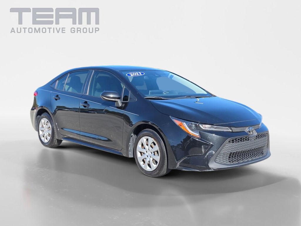 Black Sand Pearl 2021 Toyota Corolla LE FWD Sedan Front-Wheel Drive Continuously Variable Transmission