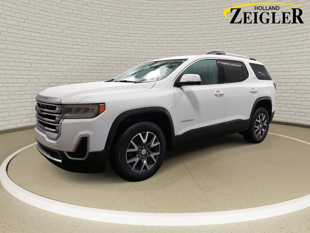 Summit White 2023 GMC Acadia SLE AWD SUV / Crossover Four-Wheel Drive 9-Speed Automatic