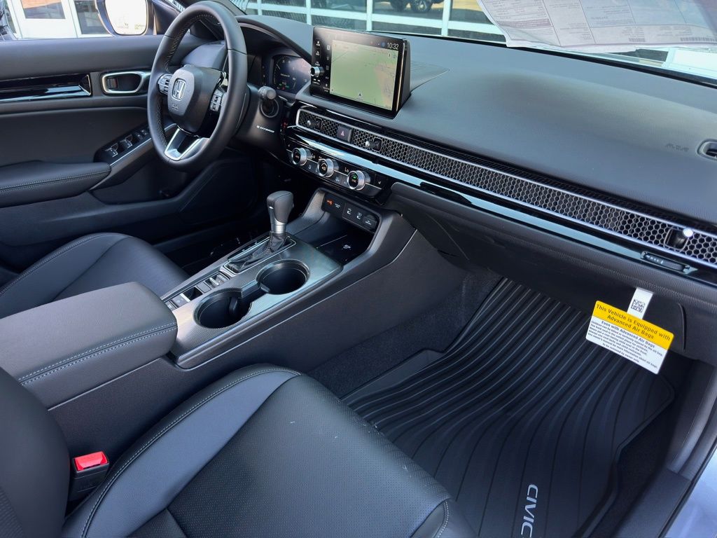 2026 Honda Civic Hybrid Sport Touring Silver at Community Honda