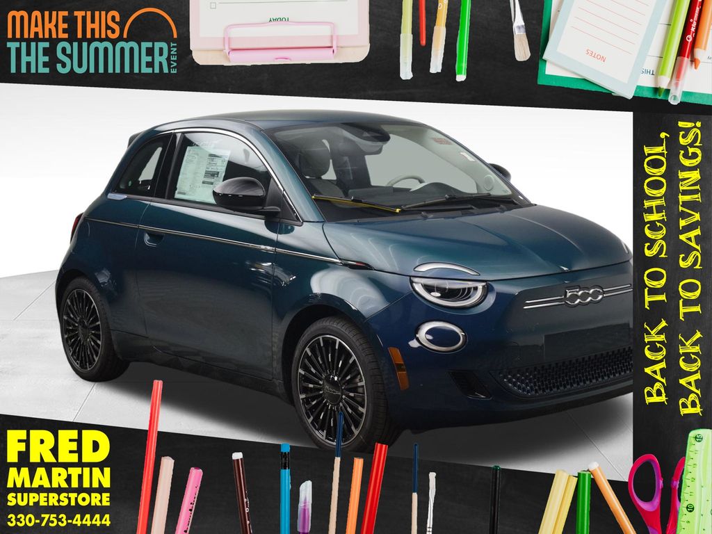 Ocean Green 2026 FIAT 500e Hatchback Front-Wheel Drive 1-Speed Automatic
