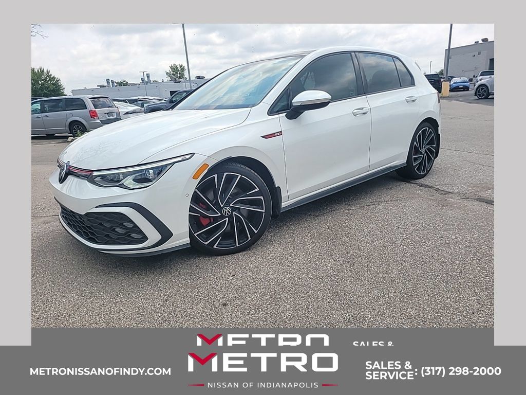 White 2022 Volkswagen Golf GTI Hatchback Front-Wheel Drive 7-Speed Dual Clutch