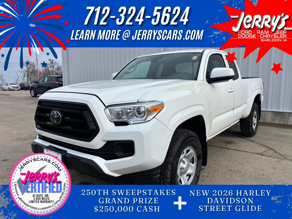 White 2022 Toyota Tacoma Pickup Truck 4X2 6-Speed Automatic