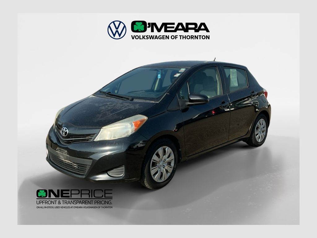 Black Sand Pearl 2012 Toyota Yaris Hatchback Front-Wheel Drive 4-Speed Automatic Overdrive
