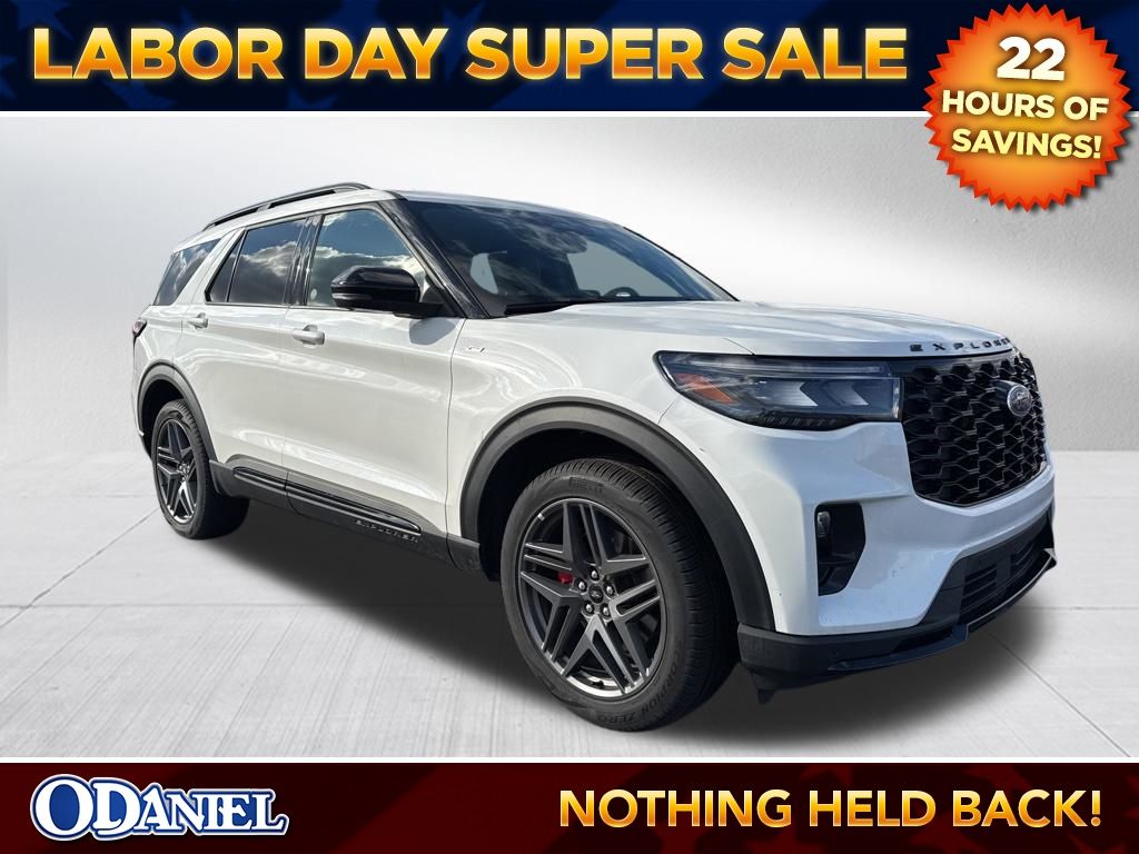 White Metallic 2025 Ford Explorer SUV / Crossover All-Wheel Drive Automatic