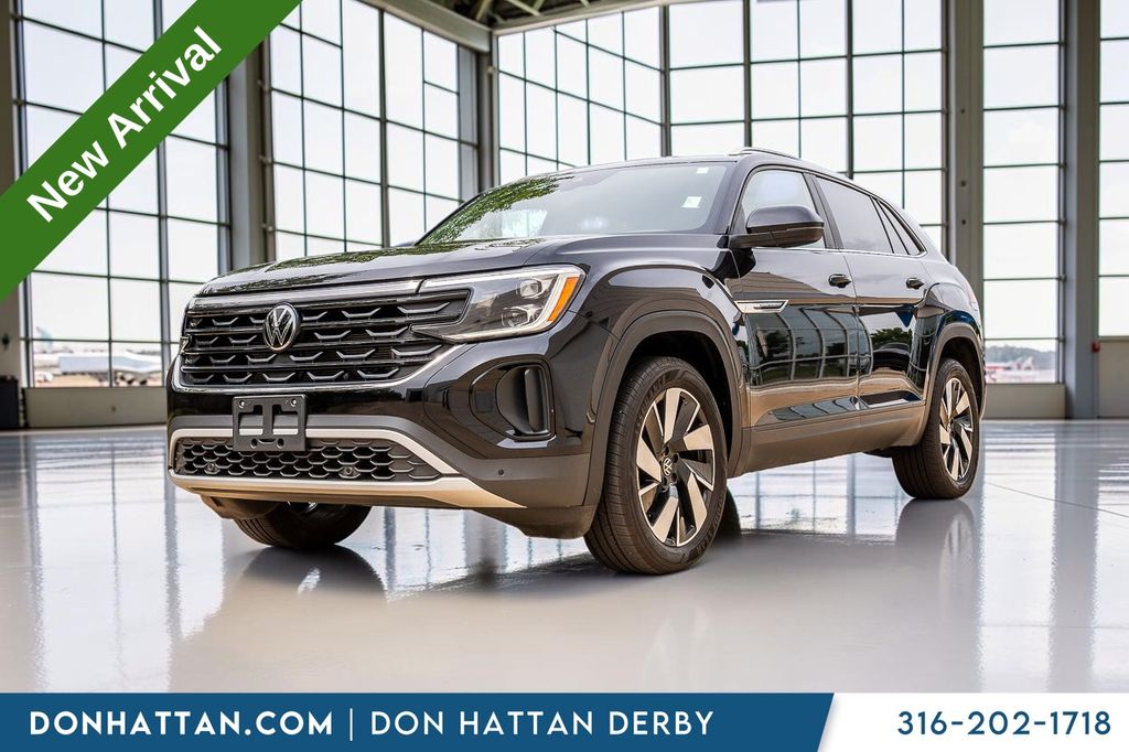 Black 2024 Volkswagen Atlas Cross Sport SUV / Crossover All-Wheel Drive 8-Speed Automatic