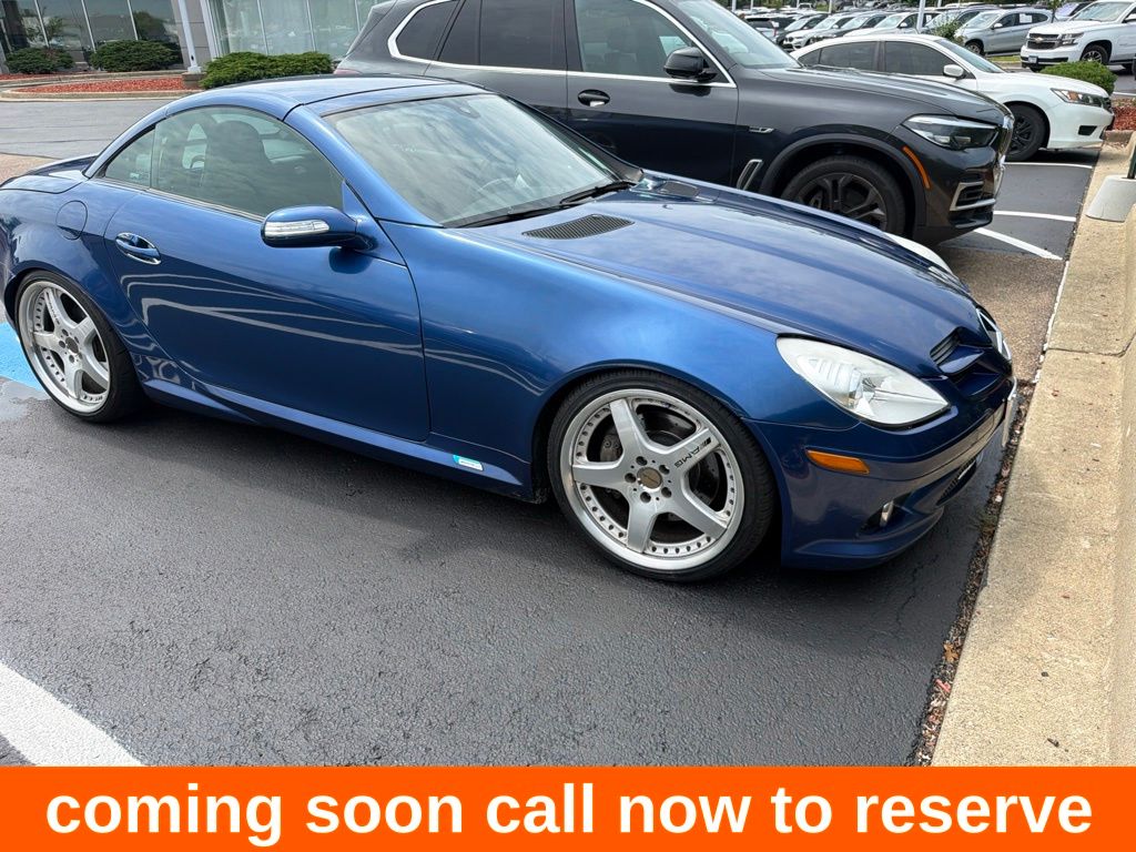 Blue 2005 Mercedes-Benz SLK Convertible Rear-Wheel Drive