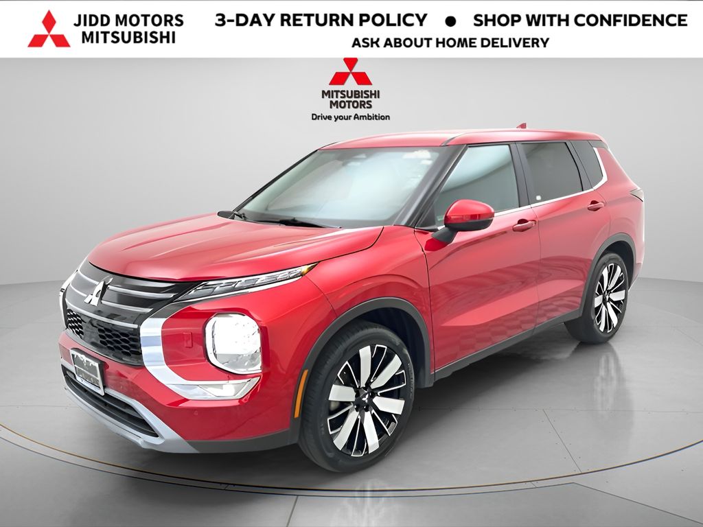 Red 2025 Mitsubishi Outlander SE FWD SUV / Crossover Front-Wheel Drive Continuously Variable Transmission