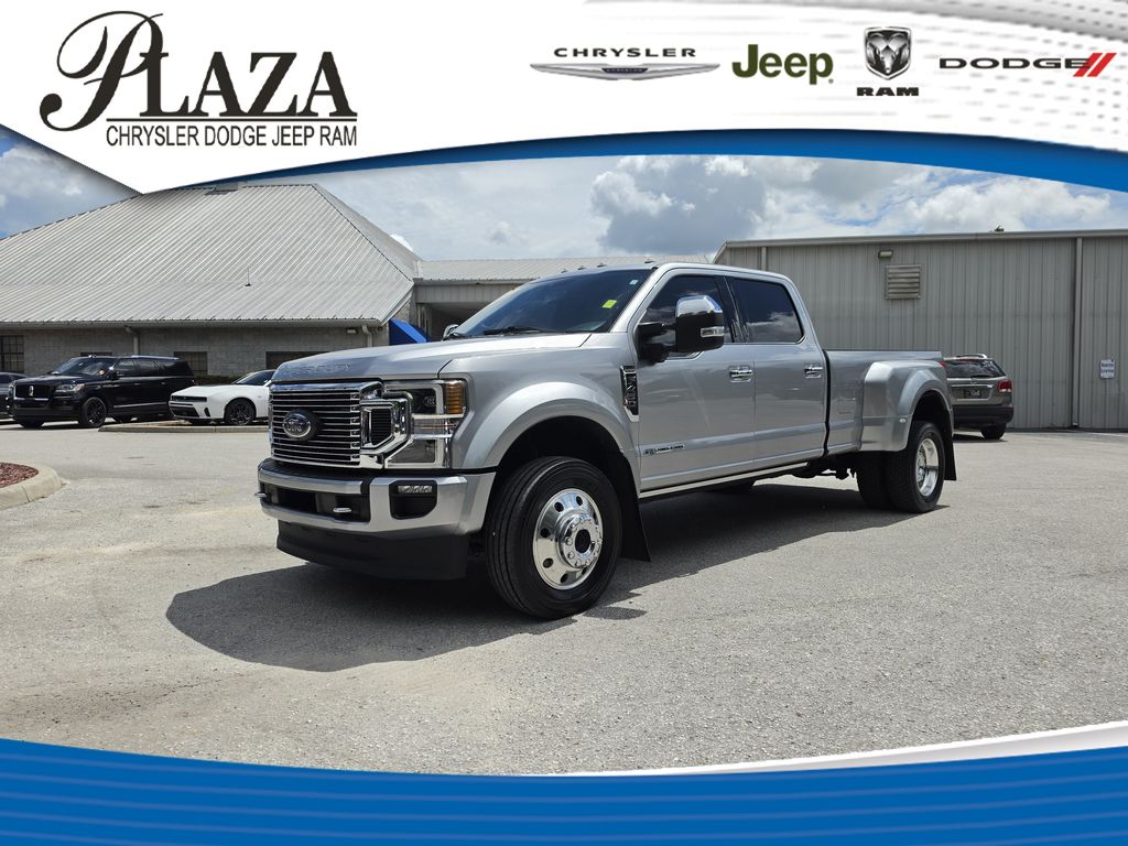 Silver Metallic 2022 Ford F-450 Super Duty Pickup Truck Four-Wheel Drive Automatic