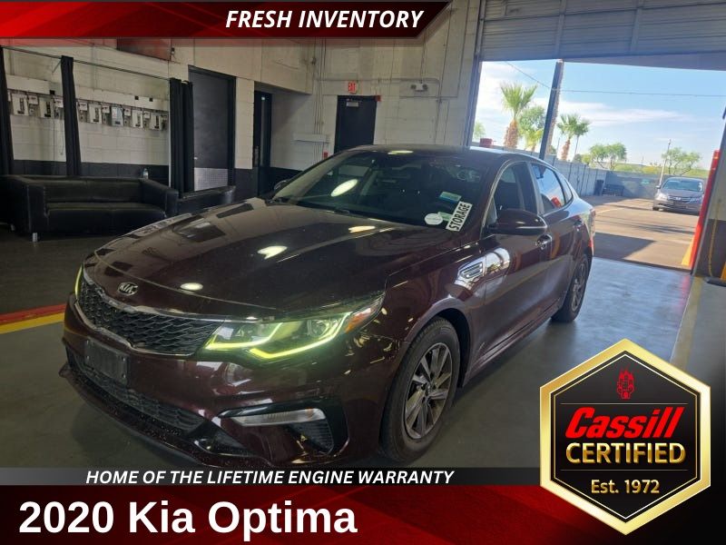Red (Sangria) 2020 Kia Optima Sedan Front-Wheel Drive 6-Speed Automatic