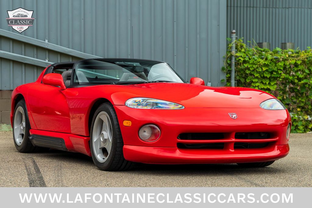 Red 1992 Dodge Viper Convertible Rear-Wheel Drive 6-Speed Manual