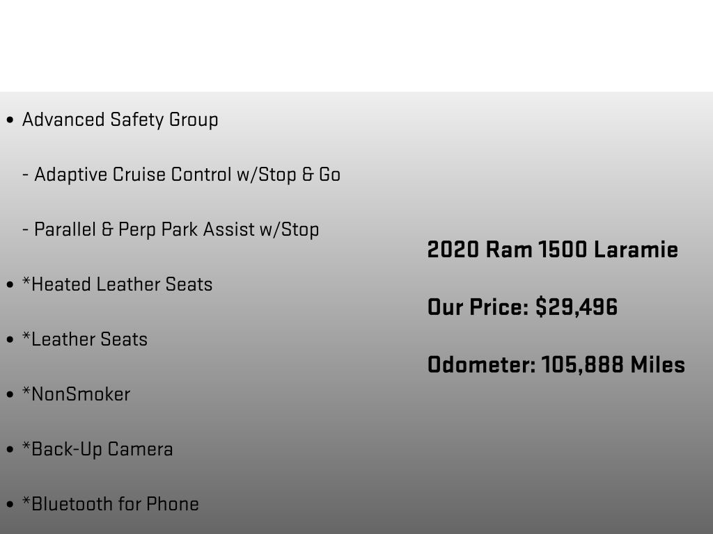 2020 Ram 1500 Laramie Gray at Honda North
