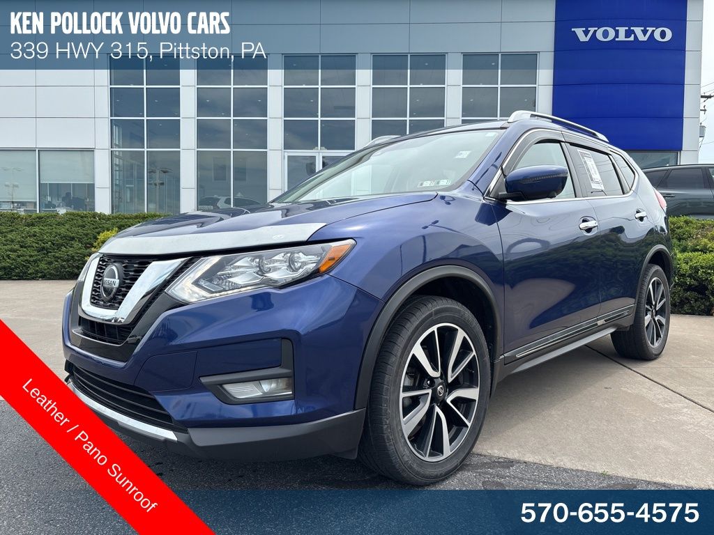 Caspian Blue Metallic 2019 Nissan Rogue SL AWD SUV / Crossover All-Wheel Drive Continuously Variable Transmission