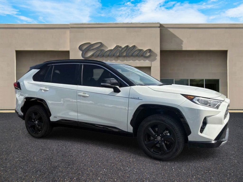 White (Blizzard Pearl) 2020 Toyota RAV4 Hybrid SUV / Crossover All-Wheel Drive Continuously Variable Transmission