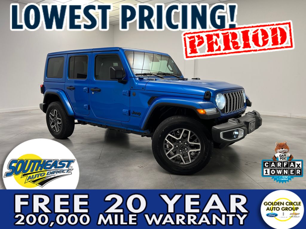 Hydro Blue Pearl Coat 2025 Jeep Wrangler SUV / Crossover Four-Wheel Drive 8-Speed Automatic