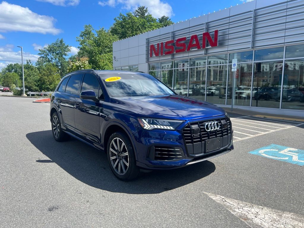 Blue Metallic 2024 Audi Q7 SUV / Crossover All-Wheel Drive 8-Speed Automatic