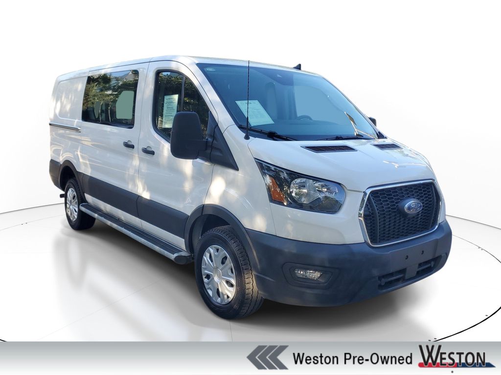 Oxford White 2025 Ford Transit Cargo Van Rear-Wheel Drive
