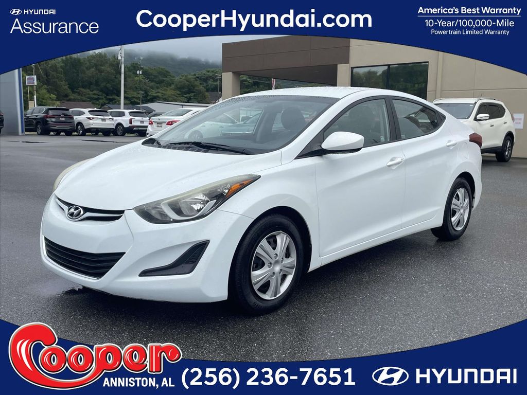 Quartz White Pearl 2016 Hyundai Elantra Sedan Front-Wheel Drive 6-Speed Automatic