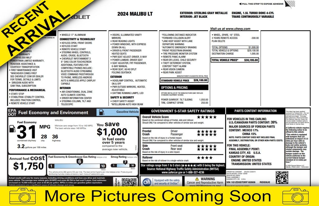2024 Chevrolet Malibu 1LT's photo