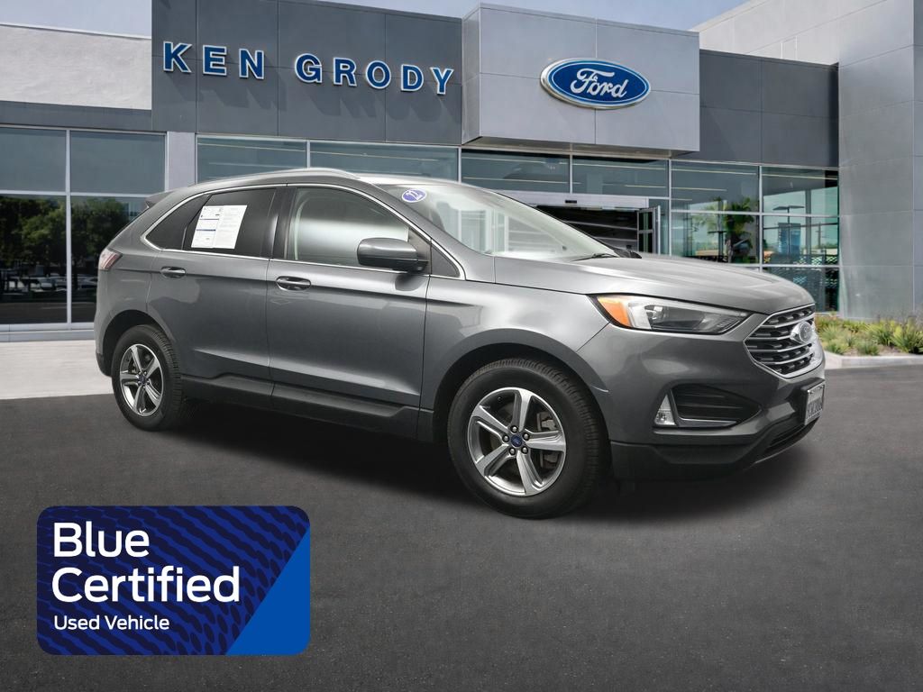 Carbonized Gray Metallic 2022 Ford Edge SEL AWD SUV / Crossover All-Wheel Drive 8-Speed Automatic