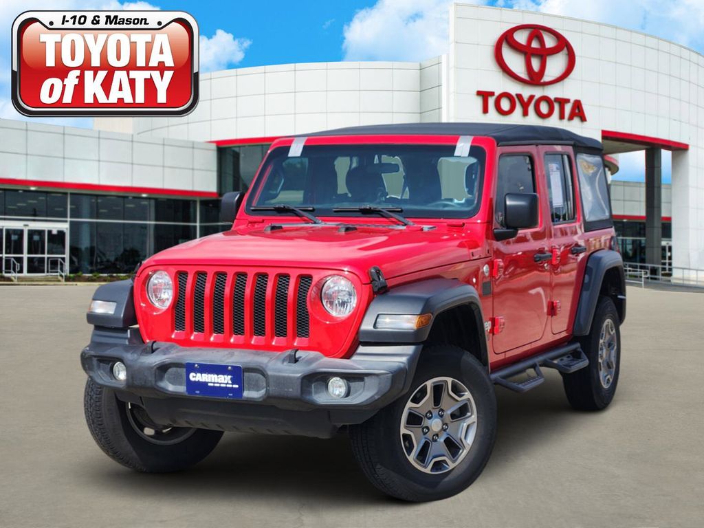 Firecracker Red Clearcoat 2018 Jeep Wrangler Unlimited Sport 4WD SUV / Crossover Four-Wheel Drive 8-Speed Automatic