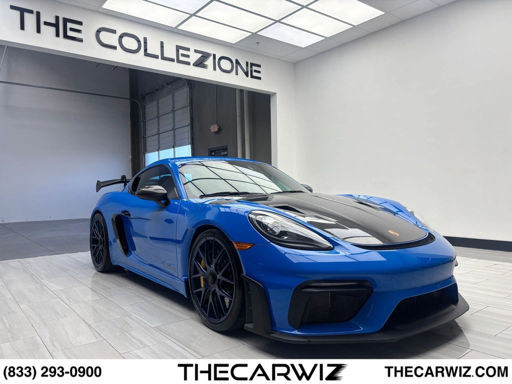 SHARK BLUE 2023 Porsche 718 Cayman GT4 RS RWD Coupe Rear-Wheel Drive 7-Speed Automatic