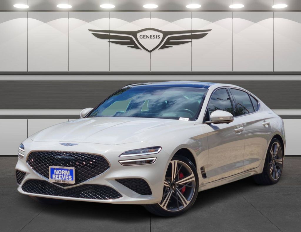 Vatna Gray 2025 Genesis G70 3.3T Sport Advanced RWD Sedan Rear-Wheel Drive 8-Speed Automatic