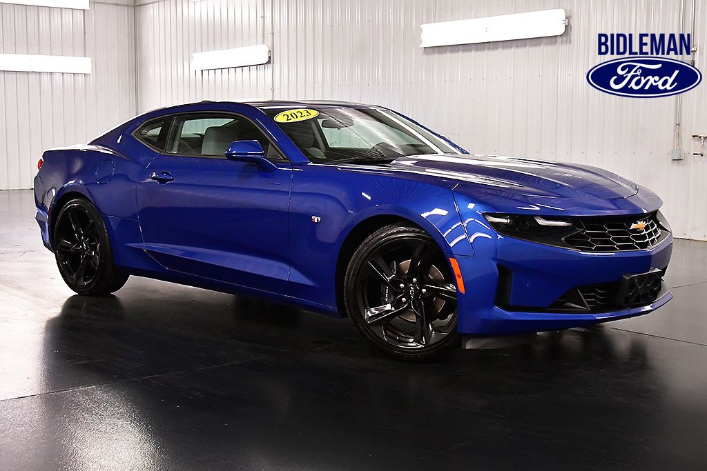 Riverside Blue Metallic 2023 Chevrolet Camaro Coupe Rear-Wheel Drive Automatic