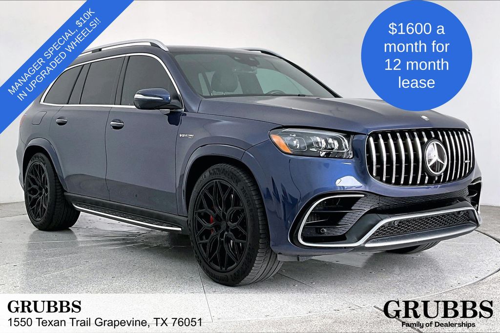Blue 2024 Mercedes-Benz GLS AMG GLS 63 4MATIC SUV / Crossover All-Wheel Drive 9-Speed Automatic